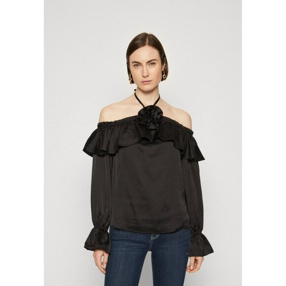 NWT MARCIANO BY GUESS DIXIE - Blouse - jet black Size 6 Retail $150 - Picture 12 of 12